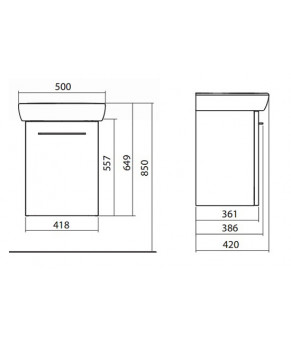 Тумба с умывальником Kolo Nova Pro M39004000