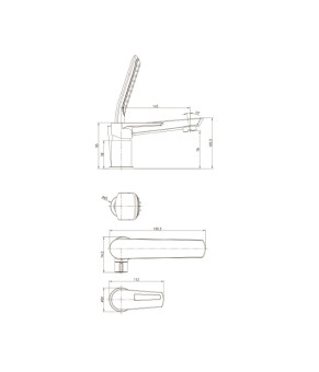 Смеситель Imprese Breclav 85245W