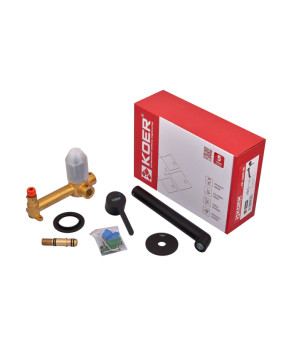 Встраиваемый смеситель для умывальника Koer KB-16029-05 Черный матовый (KR5489)