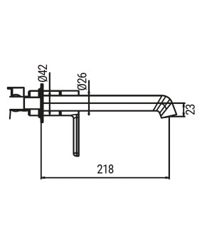 Встраиваемый смеситель для умывальника Koer KB-16029-05 Черный матовый (KR5489)
