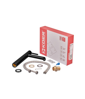 Смеситель для раковины высокий Koer KB-11029-05 Черный матовый (KR5488)