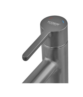 Смеситель для раковины высокий Koer KB-11029-07 Графит (KR5496)