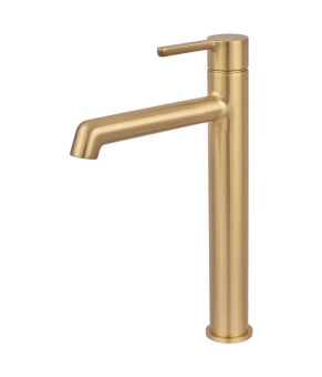 Смеситель для раковины высокий Koer KB-11029-12 Цвет матовое золото (KR5502)