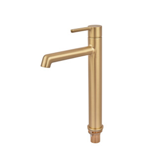 Смеситель для раковины высокий Koer KB-11029-12 Цвет матовое золото (KR5502)