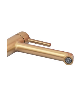 Смеситель для раковины высокий Koer KB-11029-12 Цвет матовое золото (KR5502)