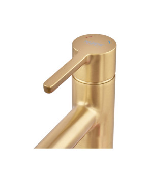 Смеситель для раковины высокий Koer KB-11029-12 Цвет матовое золото (KR5502)