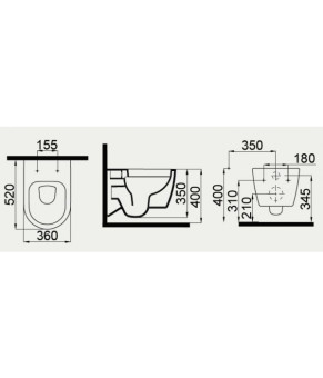 Унитаз с функцией биде Idevit Alfa Rimless 3104-2615