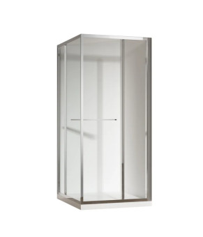 Душевая кабина Koer SC09 90x90см без поддона, прозрачное стекло Easy Clean, Хром (KR5770)