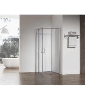 Душевая кабина Koer SR SC03-90x90x200 без поддона, прозрачное стекло Easy Clean 6мм SS Color (KR5680)