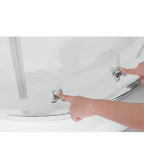 Душевая кабина Koer SR SC04 90x90x195см без поддона Easy Clean SS Color (KR5682)