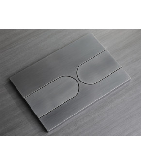 Панель смыва Koer KT-0604-07 Графит Линейная закругленная (KR5325)