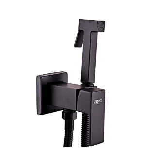 Смеситель для гигиенического душа Zerix LEB9-123 Black (с лейкой) (черный матовый) (ZX5572)