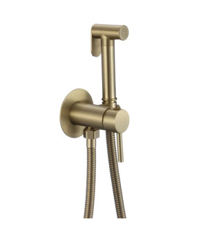 Смеситель для гигиенического душа Mixxus Premium Hans 002-A Inner Brushed Gold (MI6922)
