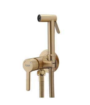 Смеситель для гигиенического душа Koer KB-23029-12 Матовое золото (KR5504)