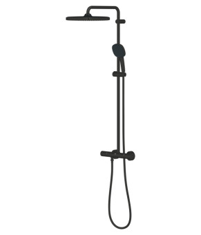 Душевая система Grohe Tempesta 250 Cube с термостатом, черный матовый (266892431)