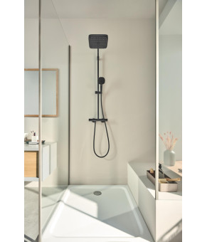 Душевая система Grohe Tempesta 250 Cube с термостатом, черный матовый (266892431)