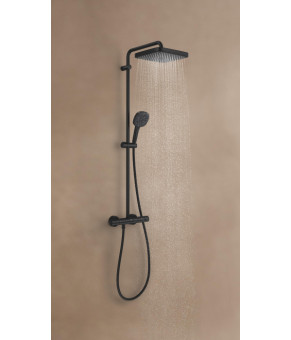 Душевая система Grohe Tempesta 250 Cube с термостатом, черный матовый (266892431)