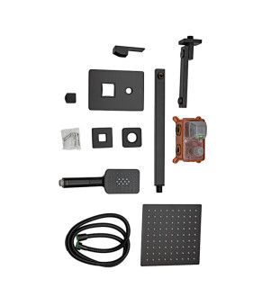 Встроенная душевая система Haiba Kubus 009 (Inner) Black HB3949