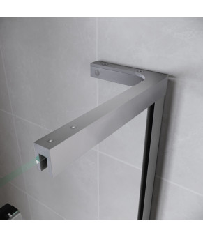 Душевая дверь в нишу Koer SR SD07 Walk-In 120x200 см, прозрачное стекло Easy Clean 8мм, Хром (KR5686)