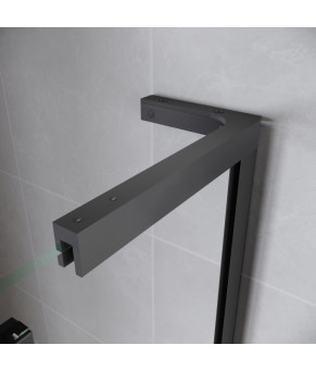 Двери в нишу Koer SR SD07-120x200 Графіт/Прозоре скло (KR5775)