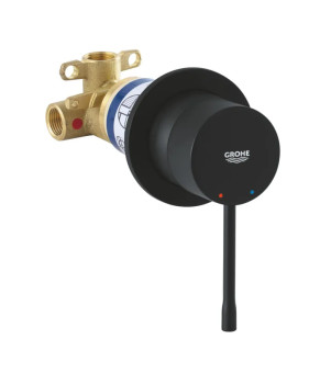Смеситель для душа скрытого монтажа Grohe Essence черный матовый (29197KF0)