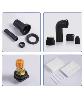 Комплект инсталляции для унитаза Koer KT-0502-05 с черной матовой панелью смыва (KR5173)