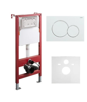 Инсталляция для унитаза Koer KT-0501-03 с панелью смыва KT-0601-03 Белая (KR5169)