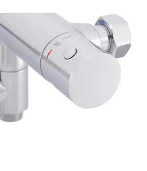 Душевая колонна Koer KB-57029-01 с термостатическим смесителем, хром (KR5482)