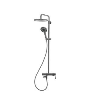 Душевая колонна Koer KB-56029-07 с смесителем, 3 функции, цвет графит (KR5497)