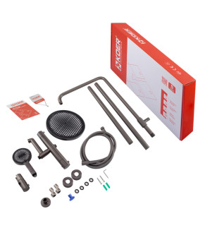 Душевая колонна Koer KB-57029-07 Графит 3 функции (KR5498)