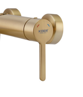 Душевая колонна Koer KB-56029-12 3 функции, матовое золото (KR5503)