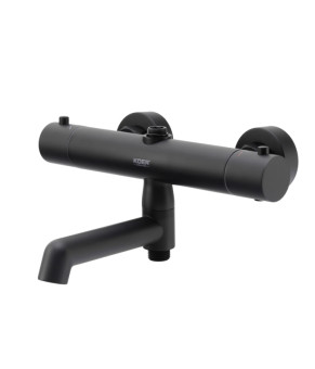 Душевая колонна Koer KB-57029-05 с термостатическим смесителем, черный матовый (KR5491)
