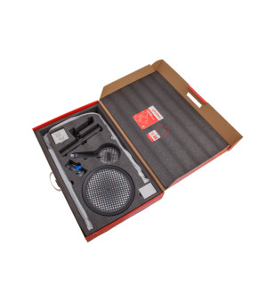 Душевая колонна Koer KB-57029-05 с термостатическим смесителем, черный матовый (KR5491)