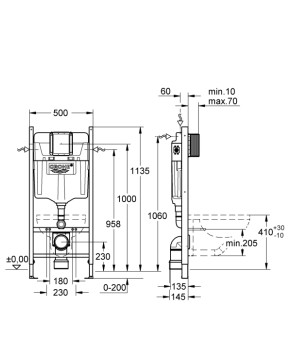 Инсталляция для унитаза Grohe Rapid SL 38840000