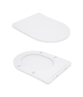 Унитаз подвесной Qtap Robin Ultra Quiet безободковый с сиденьем Soft-close 520x365x365 мм WHITE (QT13332381AW)
