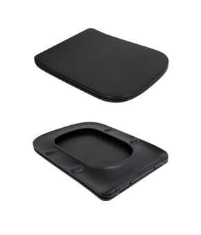 Унитаз подвесной Qtap Tern New Ultra Quiet безободковый Soft-close MATT BLACK (QT17332303ASMB)