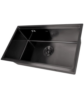 Чёрная подстольная мойка Nett NB-7042 (1.5 мм)