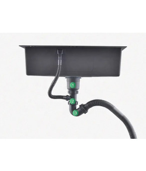 Чёрная подстольная мойка Nett NB-7042 (1.5 мм)