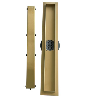 Трап для душа VBI FORT 2в1 90 BRUSHED GOLD (VBI-060109BG)