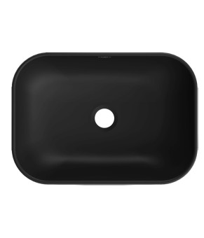 Умывальник (раковина) MEXEN RITA SILVER BRUSHED BLACK MATT накладной (MEX-21084573)