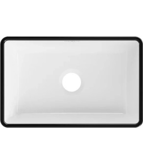 Умывальник (раковина) MEXEN NADIA 36 WHITE BLACK EDGE накладной * (MEX-21613607)