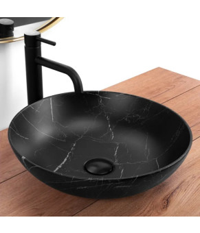 Умывальник (раковина) REA FIBO BLACK MATT накладной (REA-U3301)