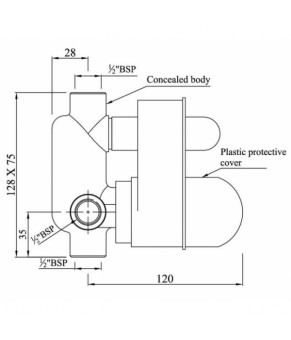 Встраиваемый механизм Jaquar ALD-CHR-065