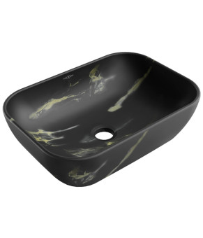 Умывальник (раковина) MEXEN RITA BLACK MARBLE MATТ накладной * (MEX-21084588)