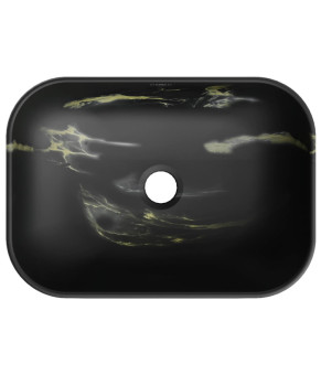 Умывальник (раковина) MEXEN RITA BLACK MARBLE MATТ накладной * (MEX-21084588)