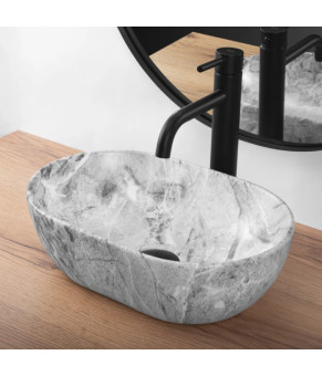 Умывальник (раковина) REA  AMELIA MINI STONE MATT накладной  (REA-U9109)
