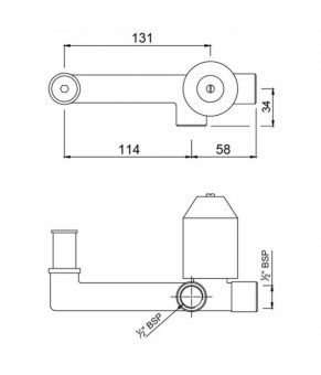 Встраиваемый механизм Jaquar ALD-CHR-233