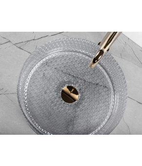 Умывальник (раковина) REA CRISTAL 35 LIGHT GREY накладной  (REA-U9615)