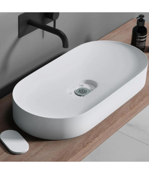 Умывальник (раковина) REA IRIS 71 WHITE MATT накладной (REA-U4305)