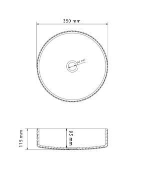 Умывальник (раковина) VBI SEPINO TRANSPARENT накладной (VBI-016300)